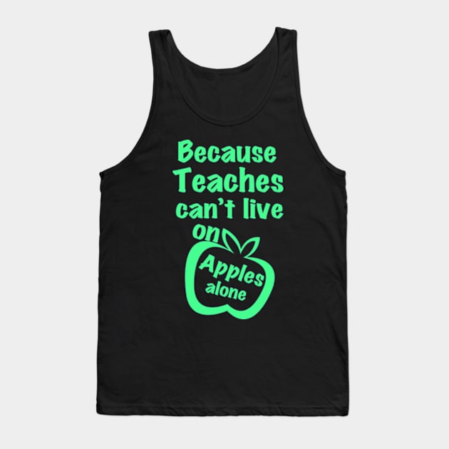 Teaching Apple Tank Top by Hashop